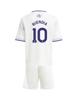 Aston Villa Emiliano Buendia #10 Ausweichtrikot für Kinder 2025-26 Kurzarm (+ Kurze Hosen)